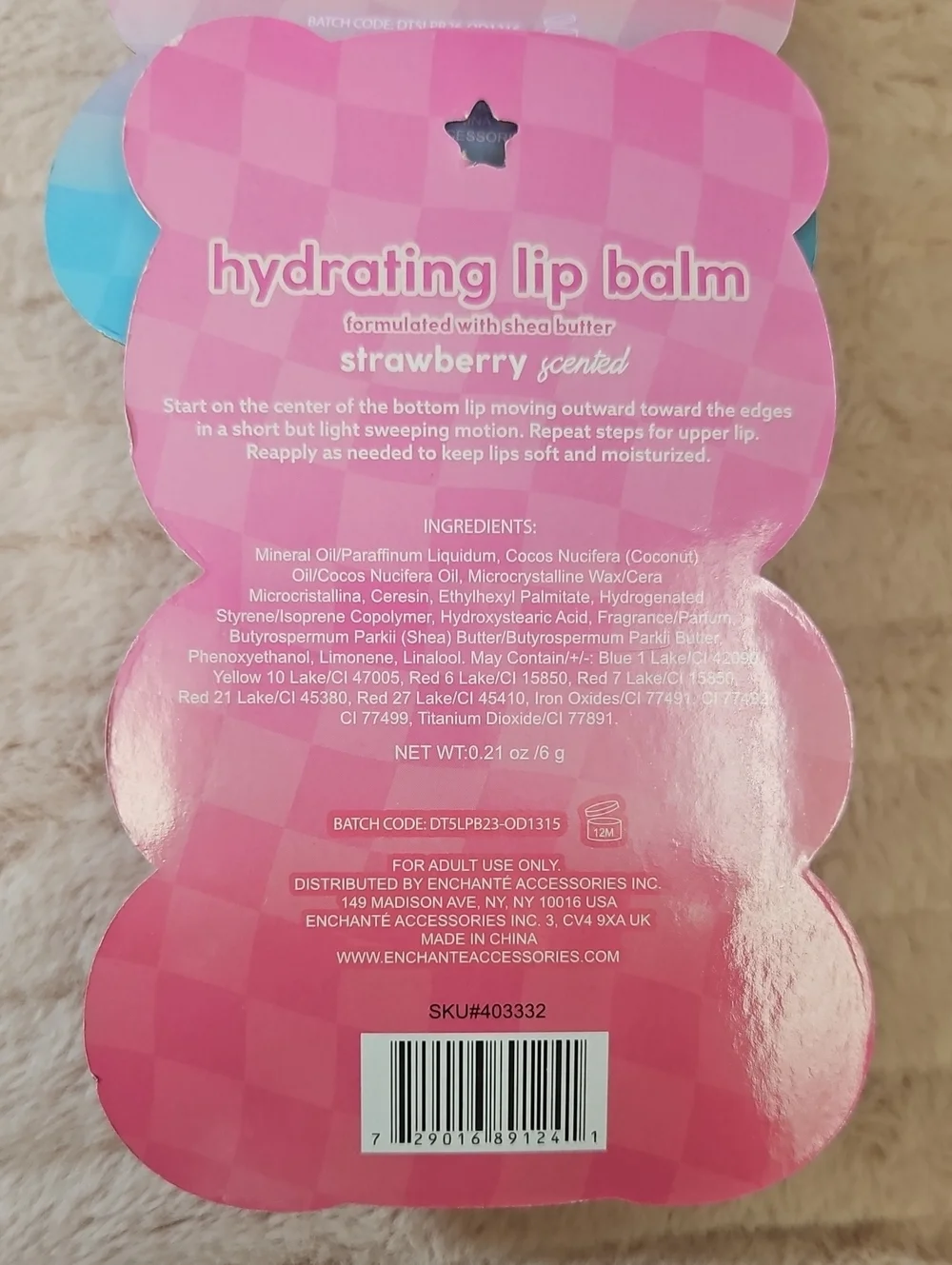 Just 4 girls BERRY CUTE hydrating lip balm 3-pc